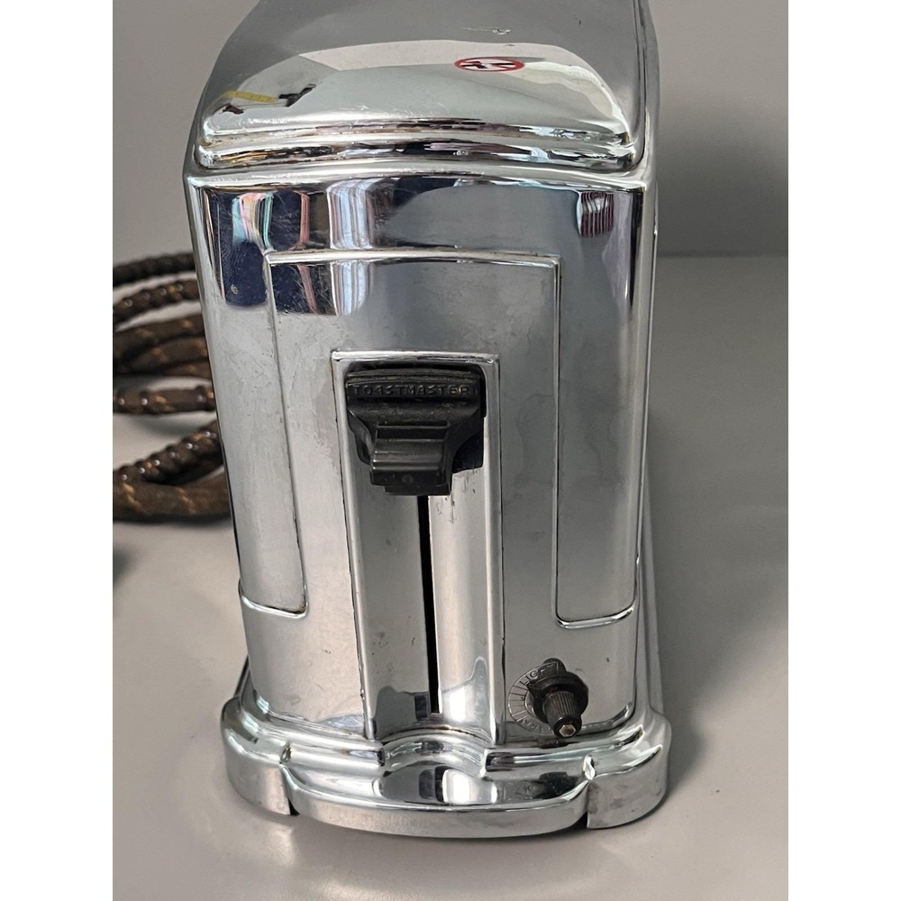 Vintage 1930s Toastmaster Model 1A4 110V McGraw Electric Art Deco Chrome- Works! - Picture 2 of 14
